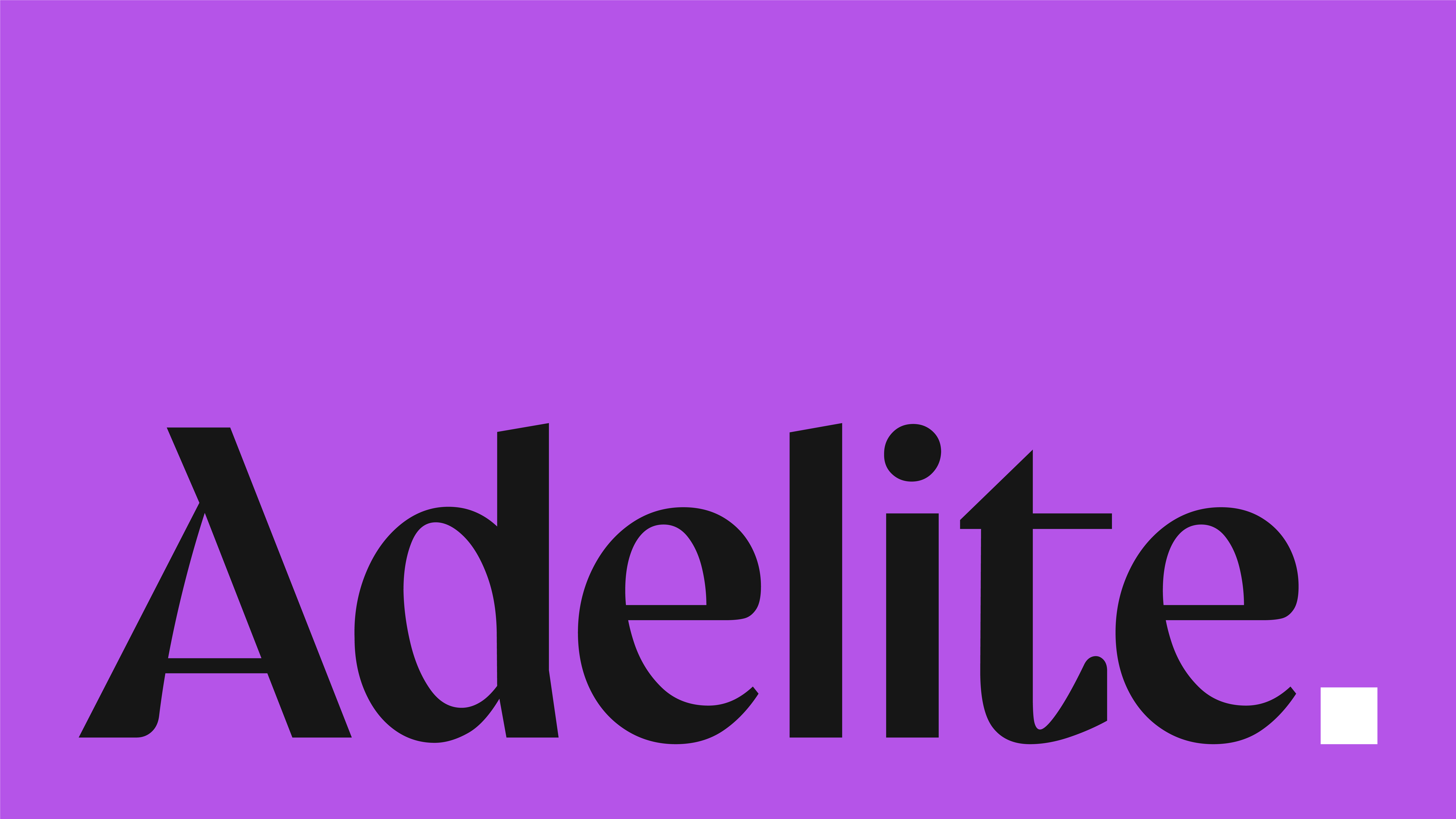 Adelite identity — violet